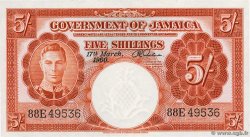 5 Shillings JAMAÏQUE  1960 P.45