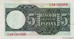 5 Pesetas SPAIN  1948 P.136a XF