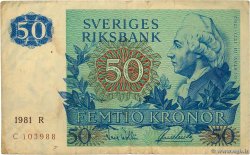 50 Kronor SUÈDE  1981 P.53c TB