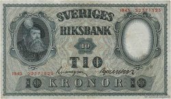 10 Kronor SWEDEN  1945 P.40f F+