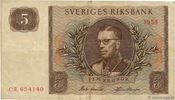 5 Kronor SUÈDE  1954 P.42a TTB