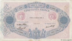 500 Francs BLEU ET ROSE FRANCE 1936 F.30.37