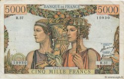 5000 Francs TERRE ET MER FRANCE 1951 F.48.04