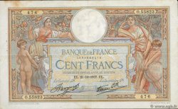 100 Francs LUC OLIVIER MERSON type modifié FRANCIA  1937 F.25.03 q.BB