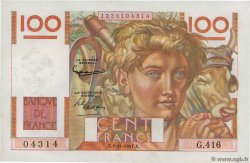 100 Francs JEUNE PAYSAN FRANCE  1951 F.28.30 NEUF