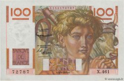100 Francs JEUNE PAYSAN FRANCE  1952 F.28.33 SPL