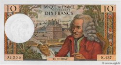 10 Francs VOLTAIRE FRANCE  1968 F.62.35 NEUF
