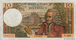 10 Francs VOLTAIRE FRANCE  1972 F.62.58