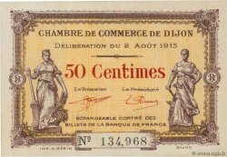 50 Centimes FRANCE regionalism and miscellaneous Dijon 1915 JP.053.01 XF