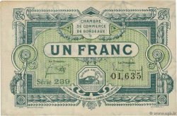 1 Franc FRANCE régionalisme et divers Bordeaux 1920 JP.030.26 TTB