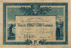 25 Centimes FRANCE régionalisme et divers La Roche-Sur-Yon 1916 JP.065.26