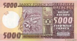 5000 Francs - 1000 Ariary MADAGASCAR  1974 P.066a UNC-