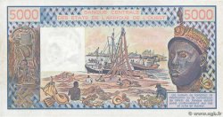 5000 Francs WEST AFRICAN STATES 1985 P.308Ck AU+