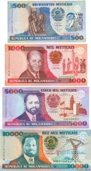 500 au 10000 Meticais Lot MOZAMBIQUE  1991 P.134 au P.137 NEUF