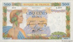 500 Francs LA PAIX FRANCE 1941 F.32.21