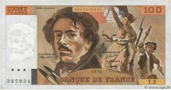 100 Francs DELACROIX FRANCE  1978 F.68.02