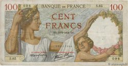 100 Francs SULLY FRANCE  1939 F.26.01