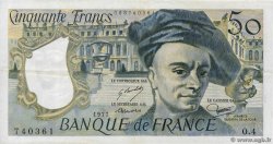 50 Francs QUENTIN DE LA TOUR FRANCE  1977 F.67.02