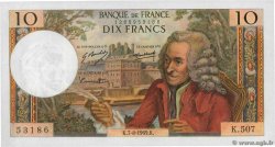 10 Francs VOLTAIRE FRANCE  1969 F.62.39 XF