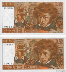 10 Francs BERLIOZ Consécutifs FRANCE  1975 F.63.12