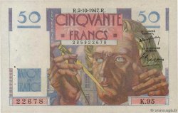 50 Francs LE VERRIER FRANCE  1947 F.20.09 XF