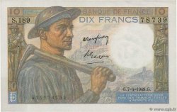 10 Francs MINEUR FRANCE  1949 F.08.21