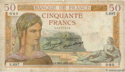 50 Francs CÉRÈS FRANCE  1935 F.17.05 G