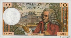 10 Francs VOLTAIRE FRANCE  1970 F.62.46 VF+