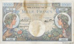 1000 Francs COMMERCE ET INDUSTRIE FRANCE 1940 F.39.01