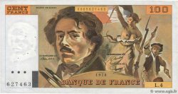 100 Francs DELACROIX modifié FRANCIA  1978 F.69.01c q.BB