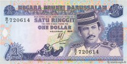 1 Ringgit - 1 Dollar BRUNEI 1989 P.13a NEUF