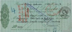 40,50 Francs FRANCE regionalism and various Paris 1922 DOC.Chèque