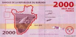 2000 Francs BURUNDI  2015 P.52 FDC