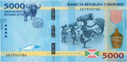 5000 Francs BURUNDI  2015 P.53 UNC