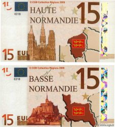 15 Euro Lot FRANCE regionalism and miscellaneous  2008 