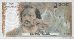 1000 Francs BALZAC Échantillon FRANCE  1980 EC.1980.01 UNC-