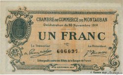 1 Franc FRANCE regionalism and various Montauban 1914 JP.083.06