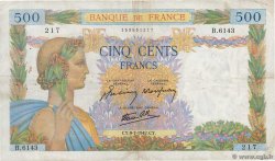 500 Francs LA PAIX FRANKREICH  1942 F.32.36 S