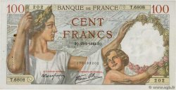 100 Francs SULLY FRANKREICH  1940 F.26.21