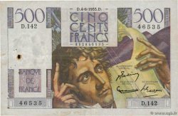 500 Francs CHATEAUBRIAND FRANKREICH  1953 F.34.12