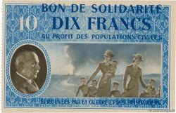 10 Francs BON DE SOLIDARITÉ FRANCE Regionalismus und verschiedenen  1941 KL.07A4