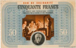 50 Francs BON DE SOLIDARITÉ FRANCE Regionalismus und verschiedenen  1941 KL.09C2