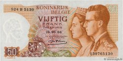 50 Francs BELGIO  1966 P.139