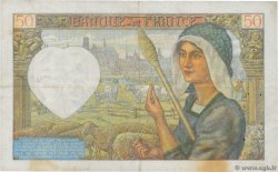 50 Francs JACQUES CŒUR FRANCE 1941 F.19.09 TTB