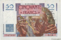 50 Francs LE VERRIER FRANCIA  1946 F.20.03