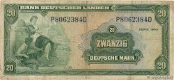 20 Deutsche Mark GERMAN FEDERAL REPUBLIC  1949 P.17a