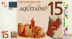 15 Euro FRANCE regionalism and miscellaneous  2008 