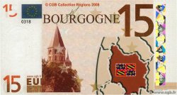 15 Euro FRANCE Regionalismus und verschiedenen  2008 