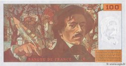 100 Francs DELACROIX 442-1 & 442-2 FRANCE  1994 F.69ter.01b UNC