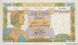 500 Francs LA PAIX FRANCE  1942 F.32.29